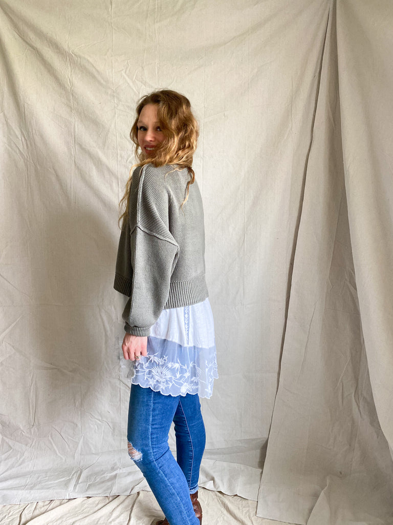 Free People Easy Crop sweater