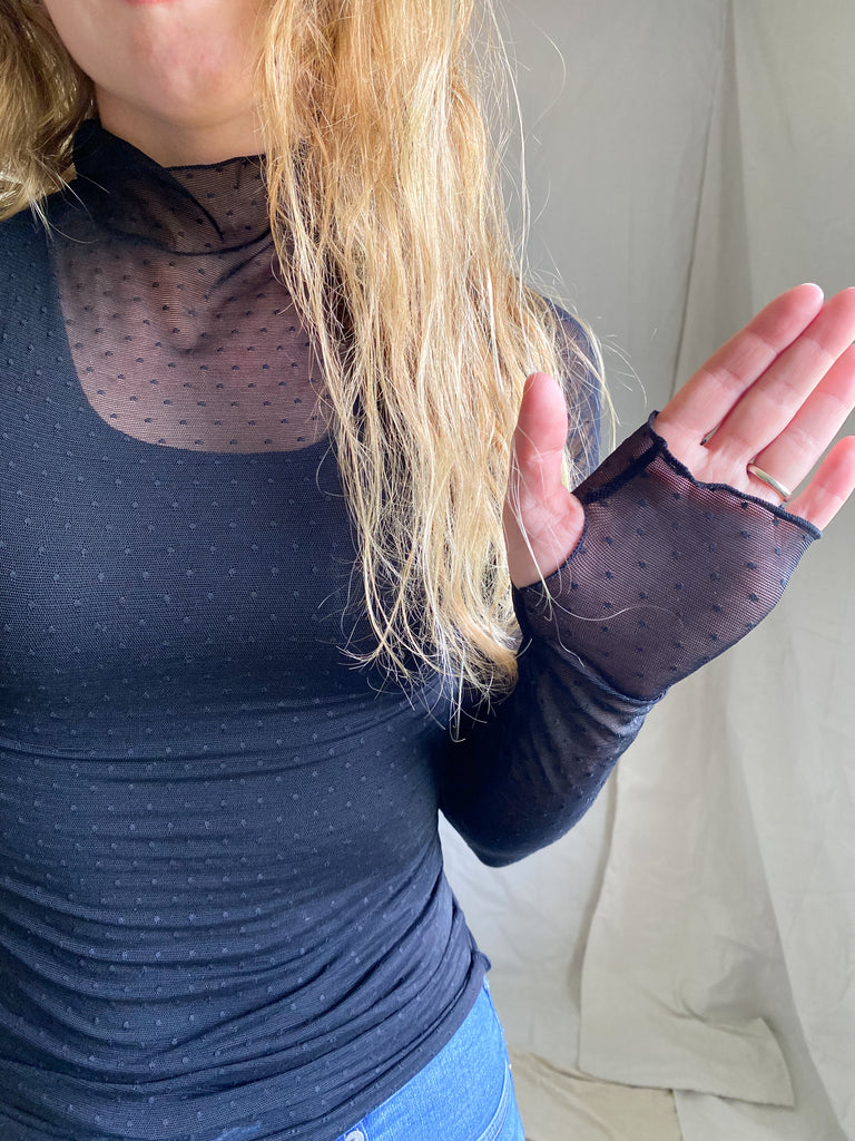 Free people Dottie layer sheer top