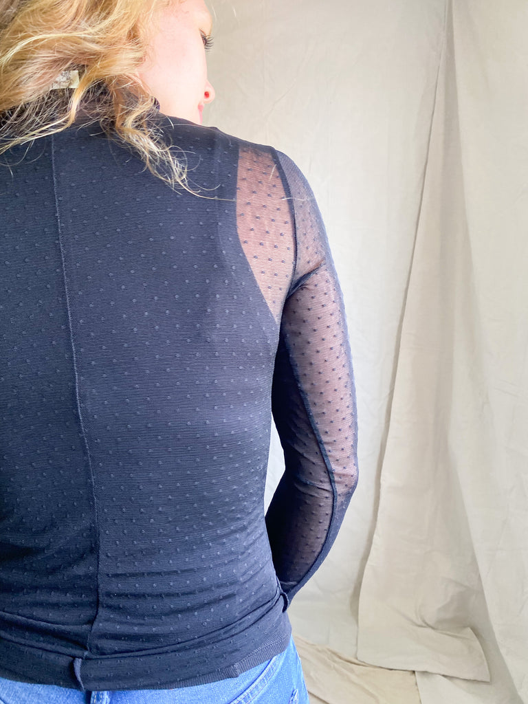 Free people Dottie layer sheer top