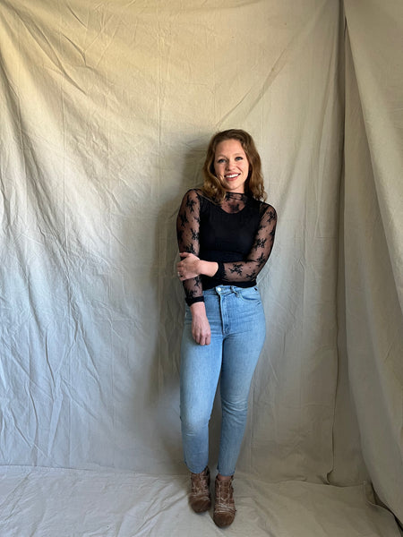 restocked] Lady Lux layering top [black] – Refined Peddler Apparel