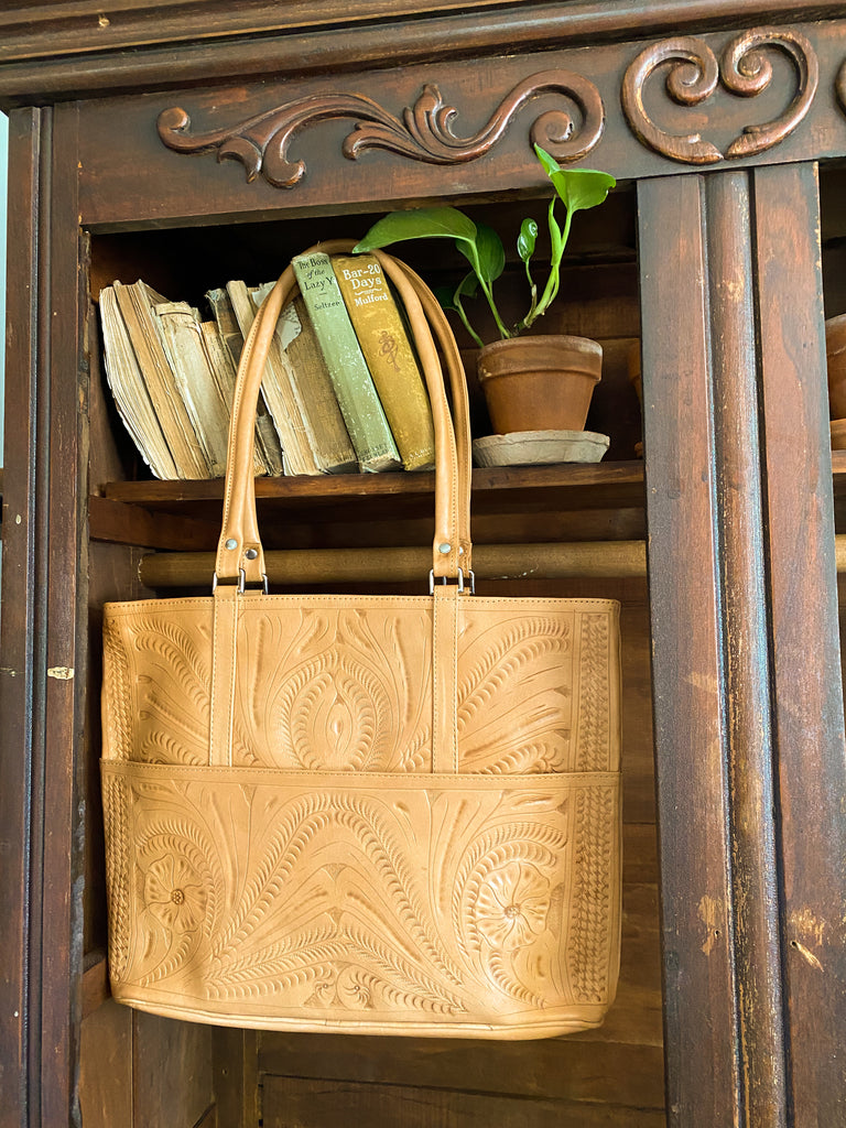 Bronn tooled tote