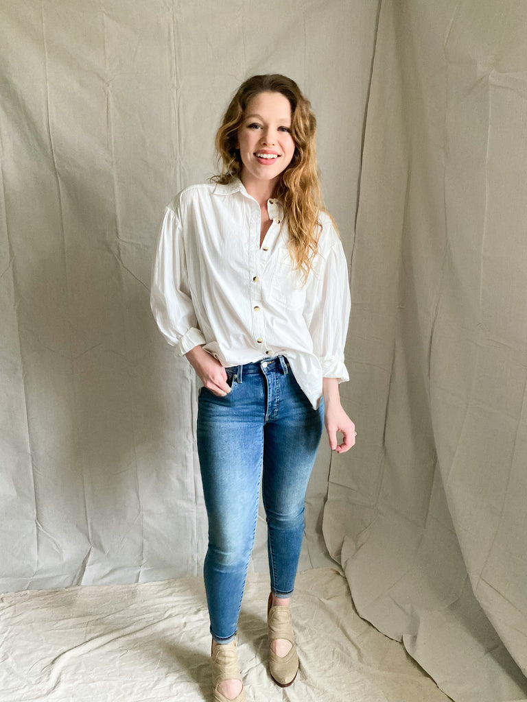 Free People Oxford button down