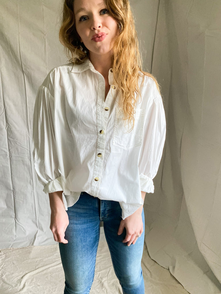 Free People Oxford button down