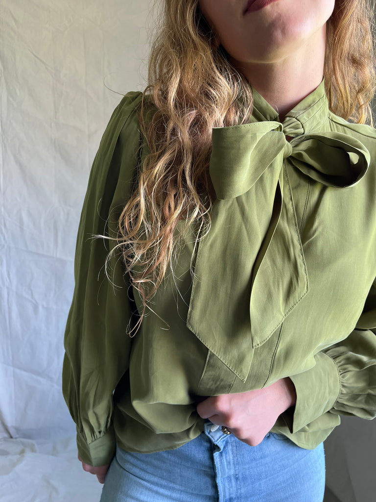 Andie bow neck blouse
