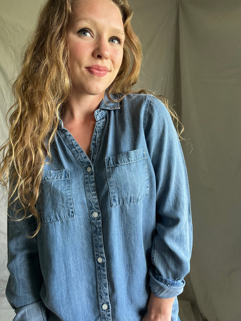 Colette button up [medium wash] [now avail in XL]