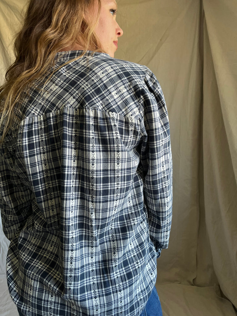 Irene plaid top