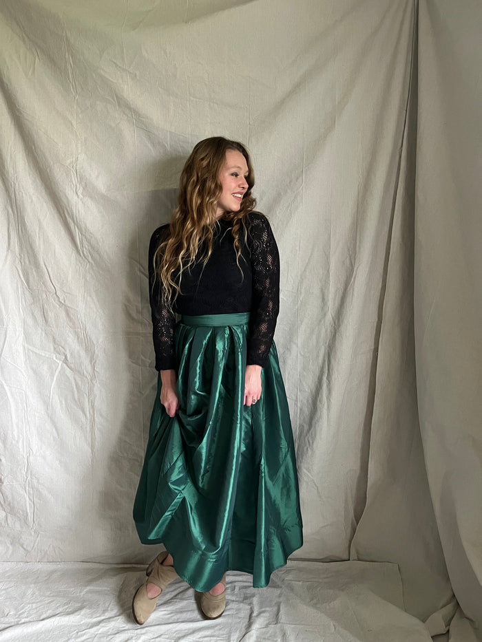 Free People Noelle Skirt [emerald green]