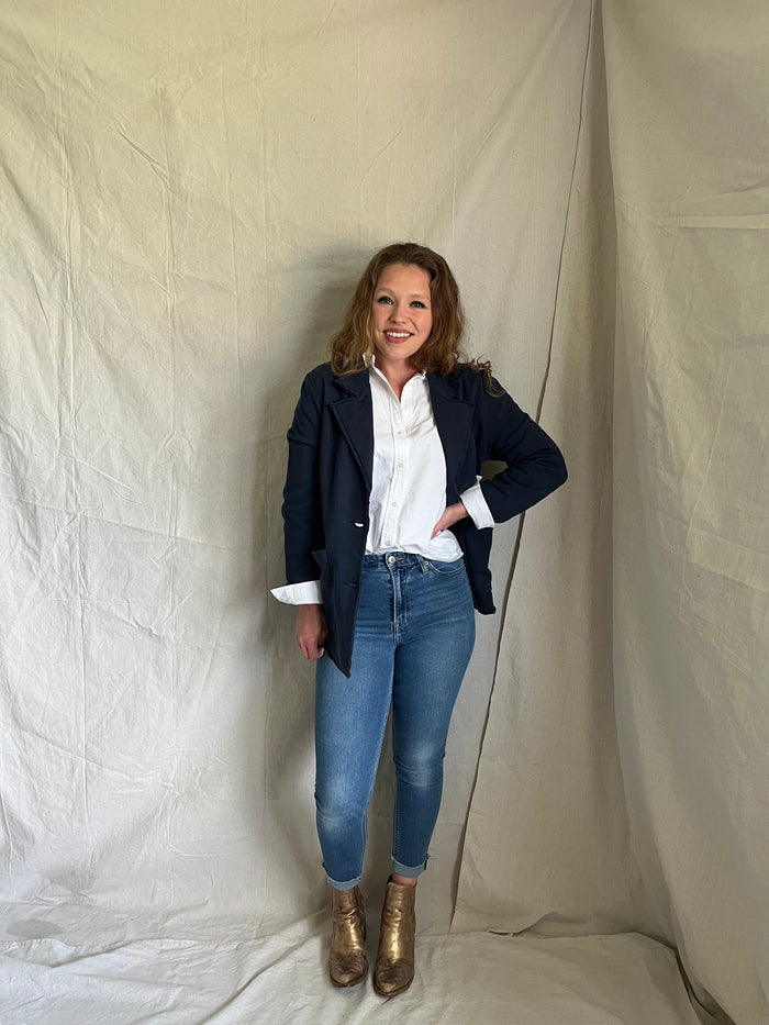 Brandy Terry cloth Blazer