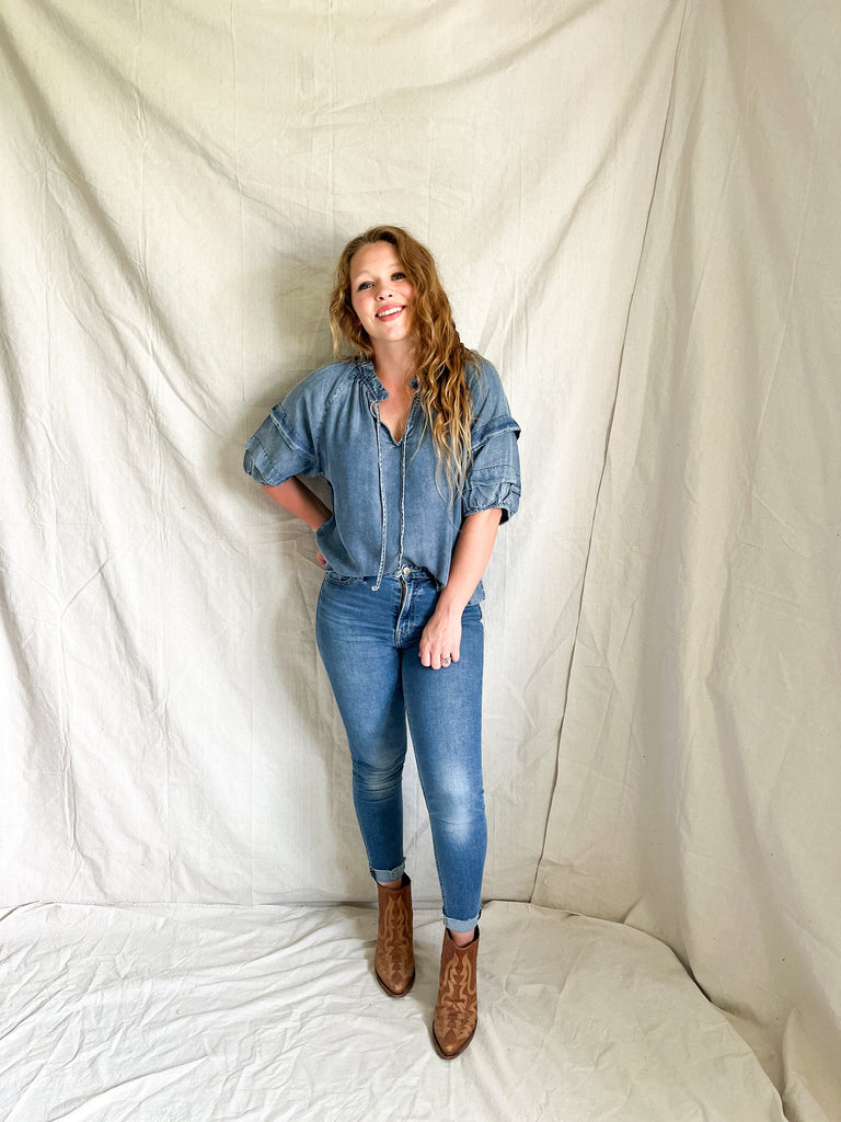 Lennox Chambray Blouse