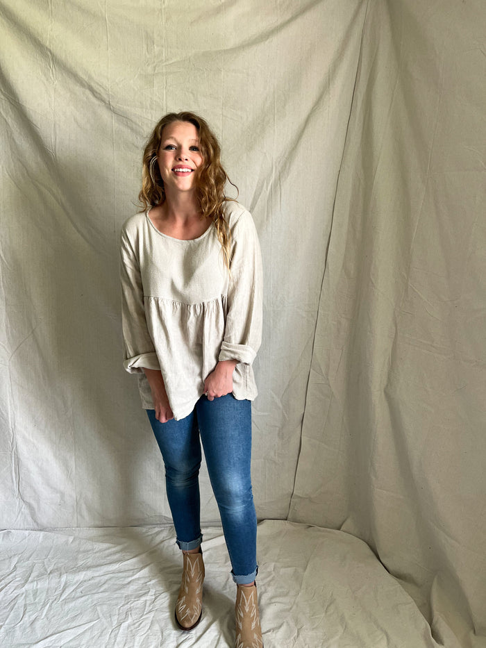 Alonzo linen blouse