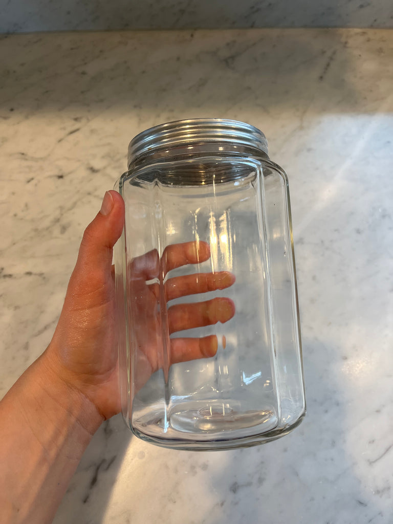 Vintage glass canister