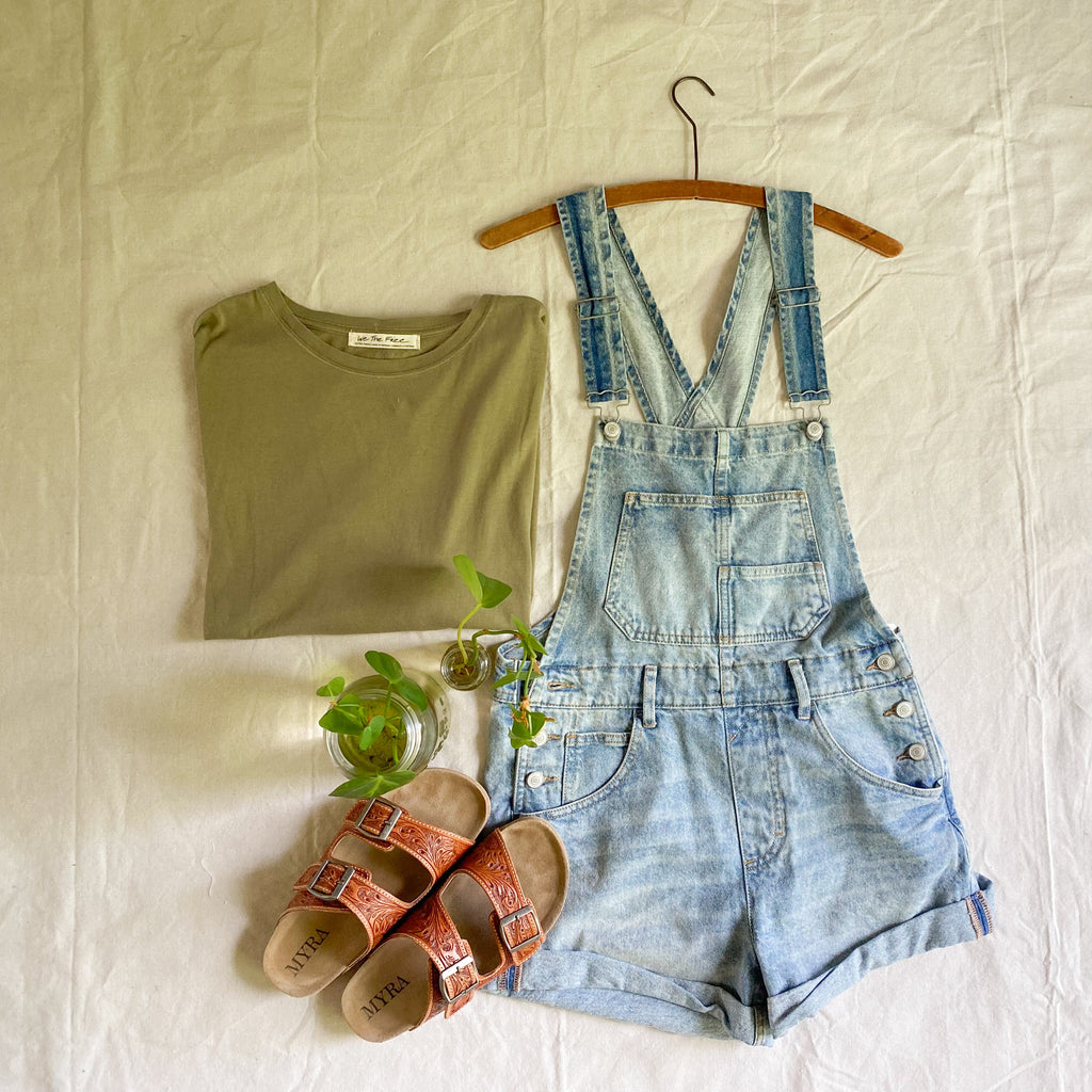 Free People Dottie denim shortall