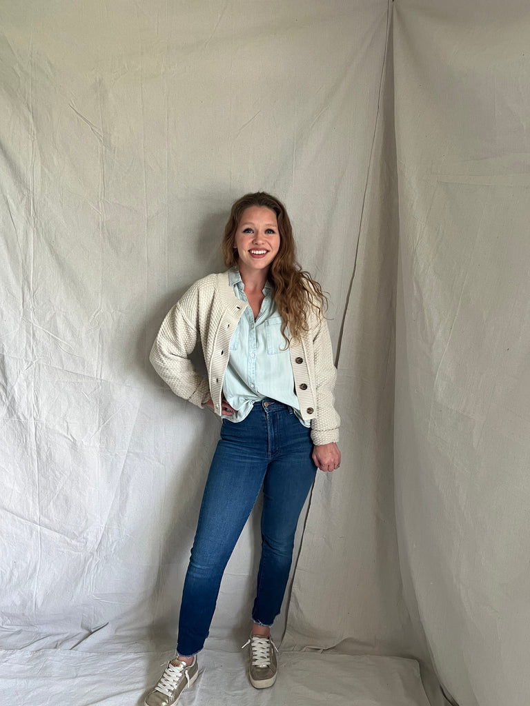 [It's BACK!] Free People Atlas Cardigan [cream]
