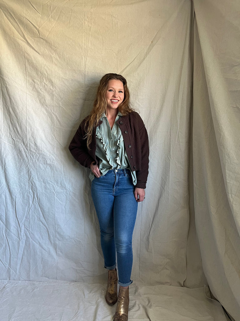 Free People Conway denim top