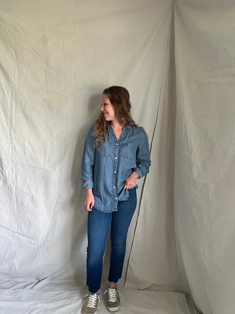 Colette button up [medium wash] [now avail in XL]