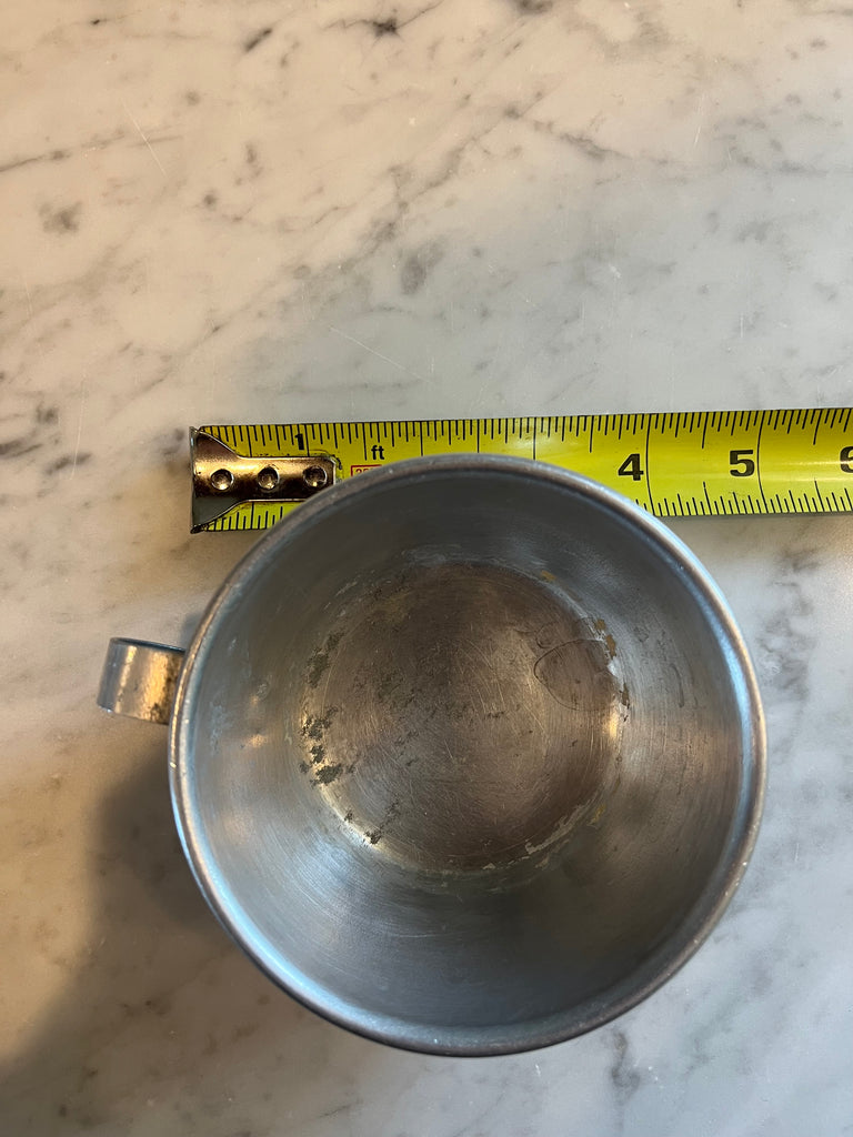 Aluminum handled cup