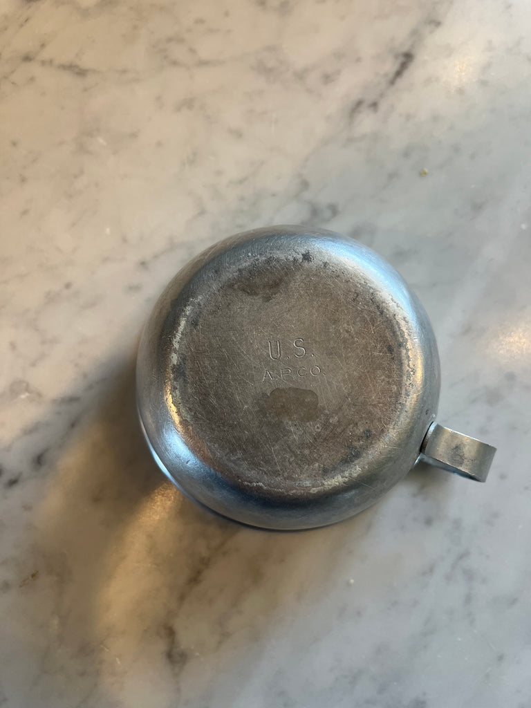 Aluminum handled cup