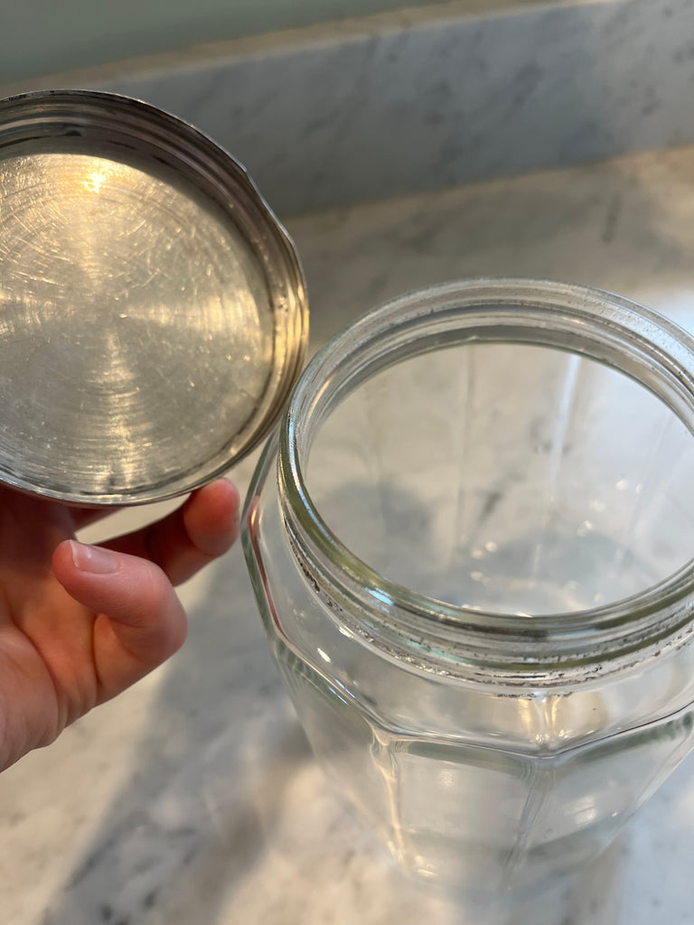 Vintage glass canister