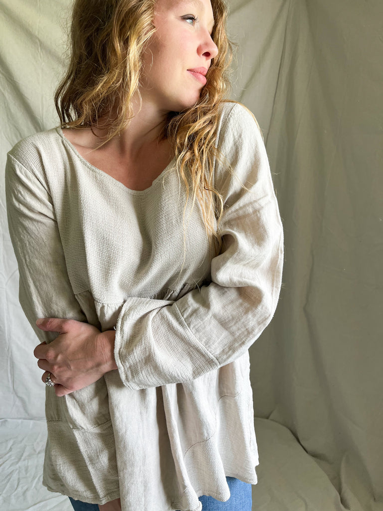 Alonzo linen blouse