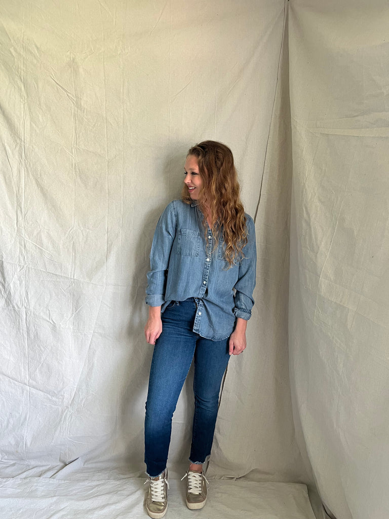 Colette button up [medium wash] [now avail in XL]