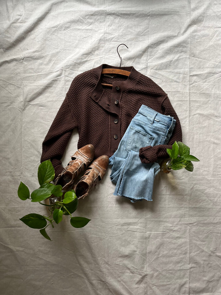 [new color alert] Free People Atlas Cardigan [oak]