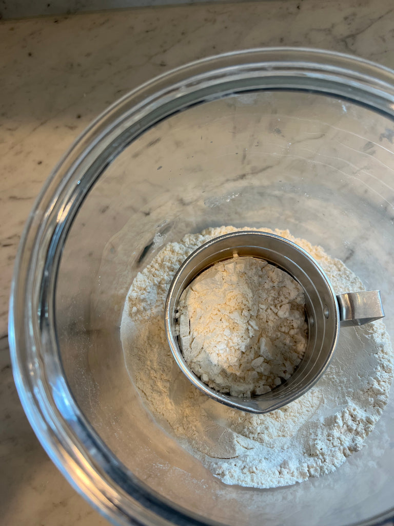 Aluminum two cup retro measuring cup