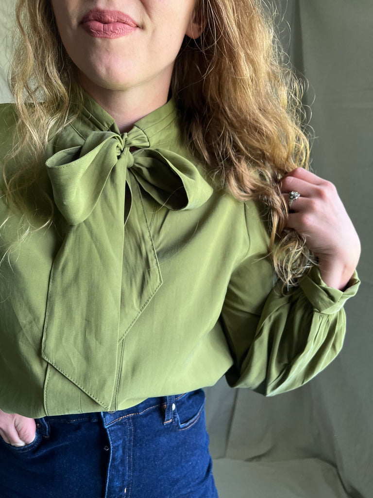 Andie bow neck blouse