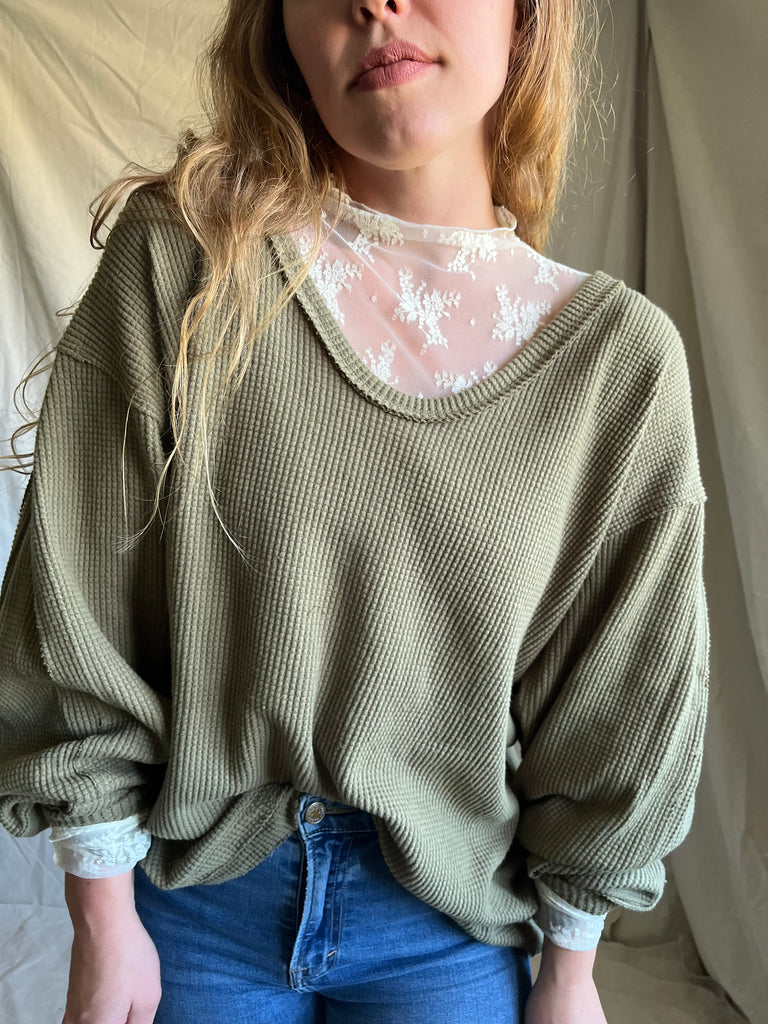 [restocked] Lady Lux layering top [cream]
