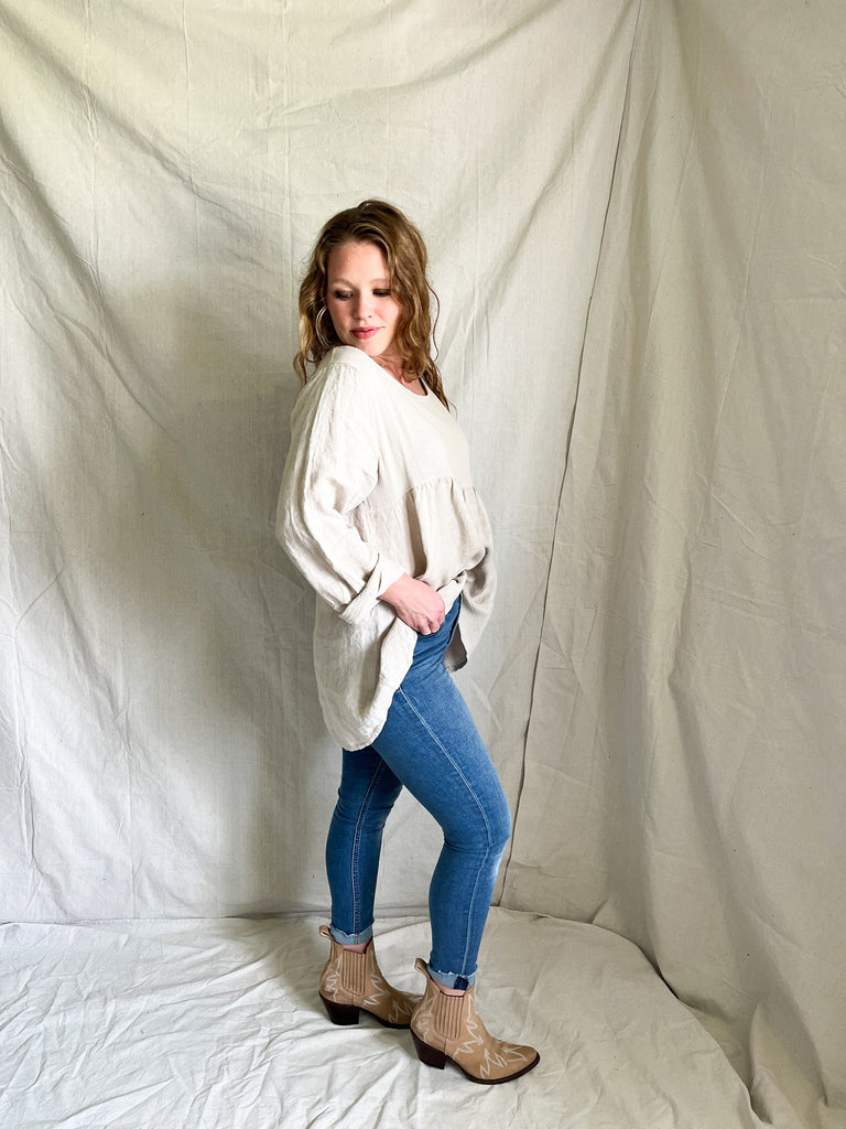 Alonzo linen blouse