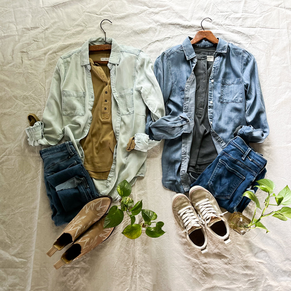 Colette button up [medium wash] [now avail in XL]