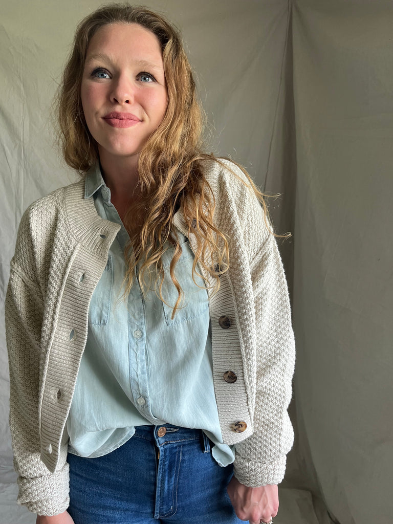 [It's BACK!] Free People Atlas Cardigan [cream]