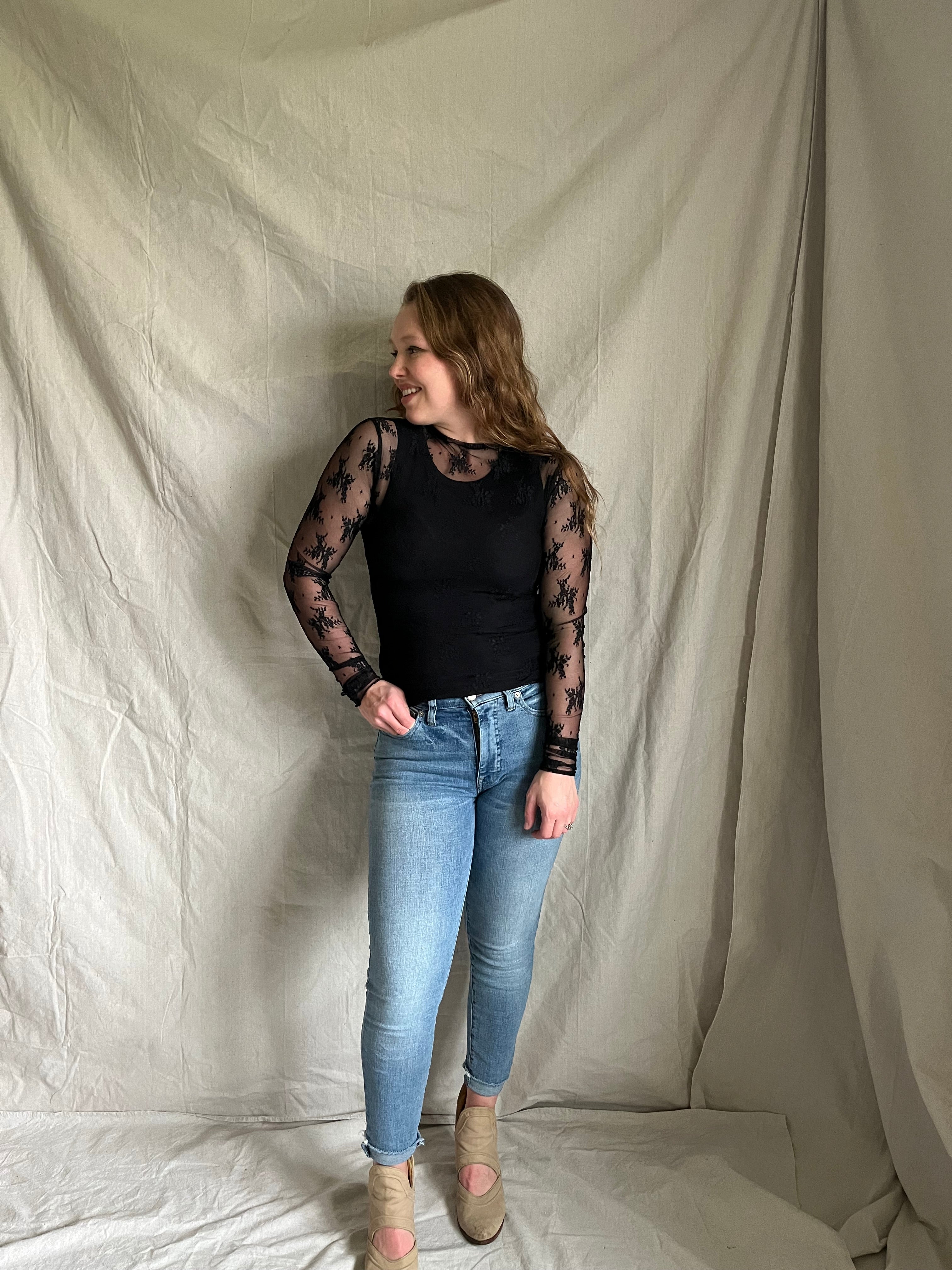 restocked] Lady Lux layering top [black] – Refined Peddler