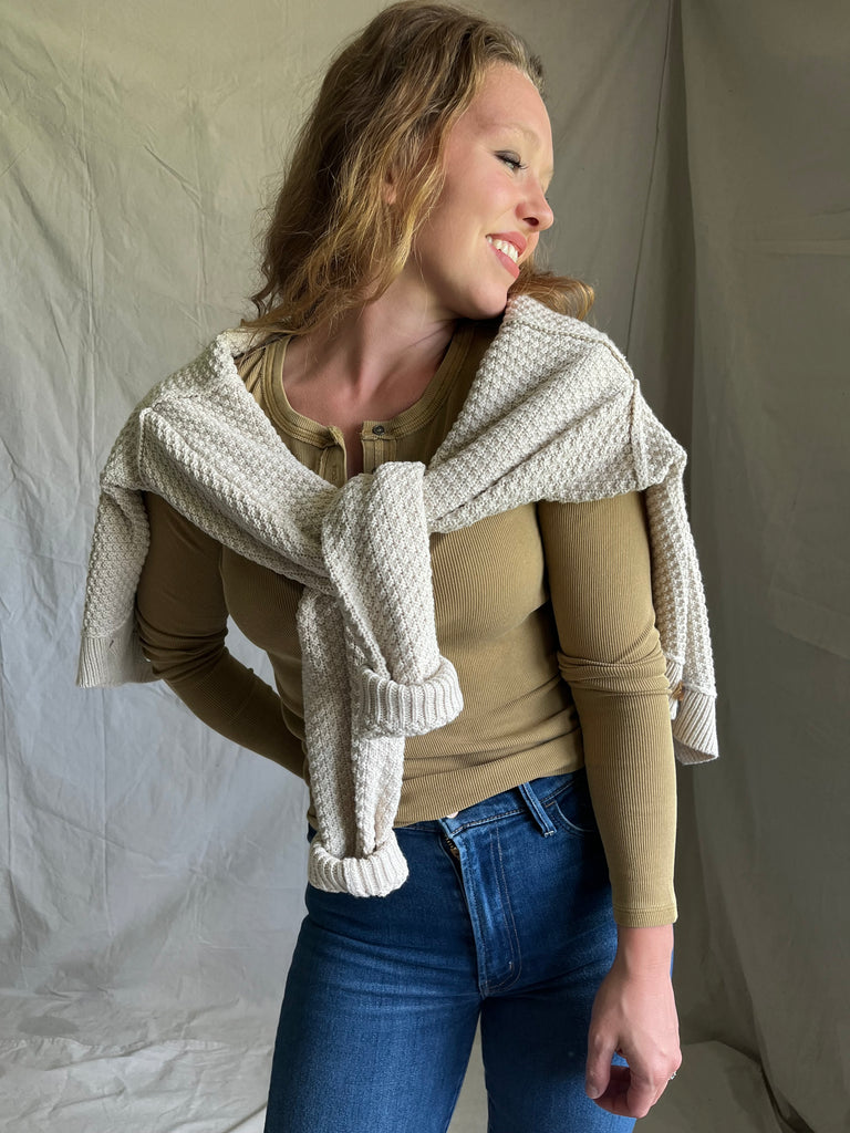 [It's BACK!] Free People Atlas Cardigan [cream]