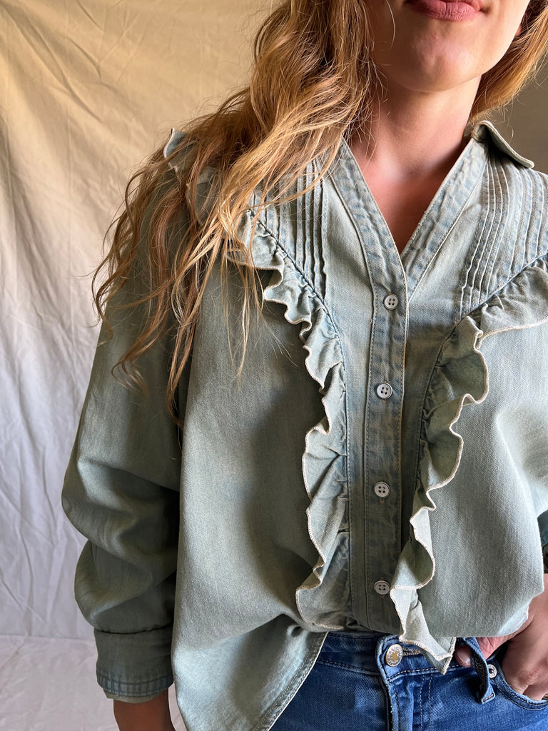 Free People Conway denim top