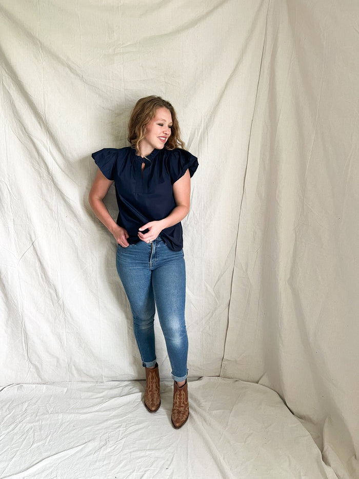 Maddox Blouse [navy]