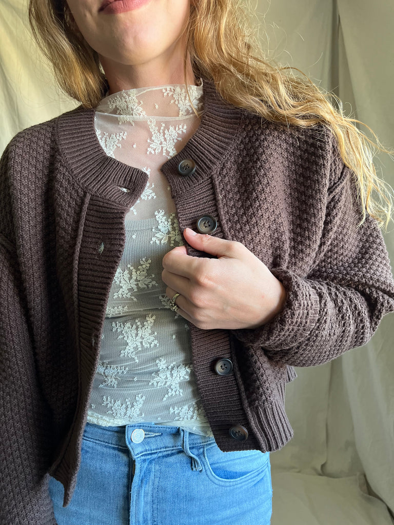 [new color alert] Free People Atlas Cardigan [oak]