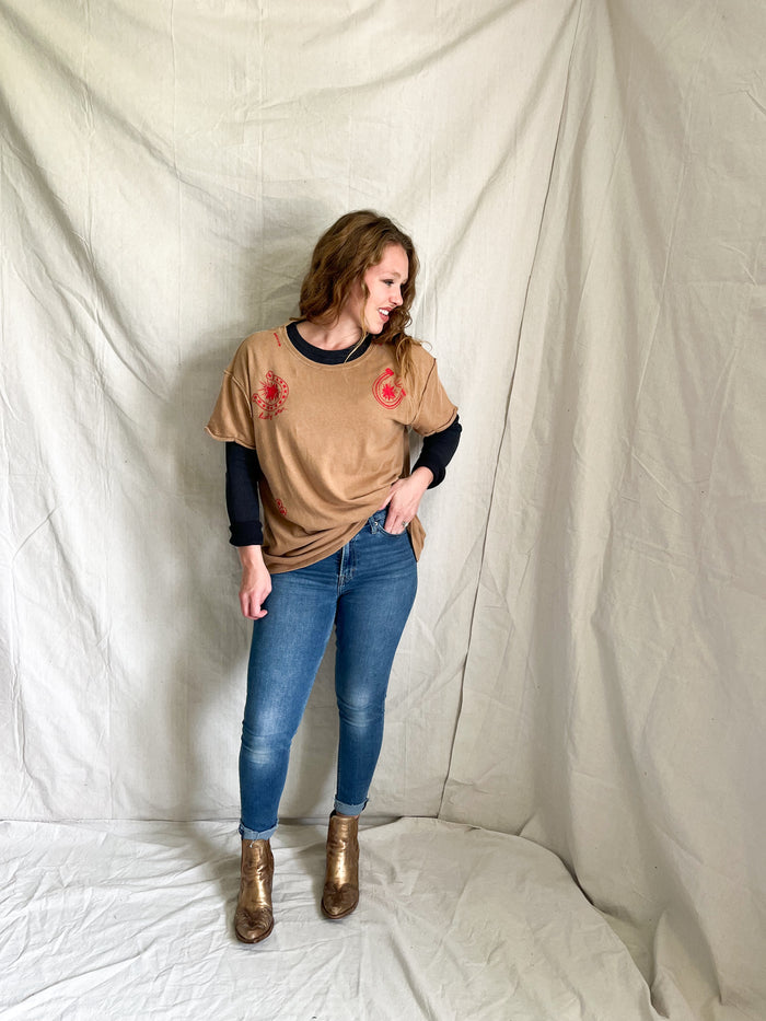 Free People Horsin' around tee