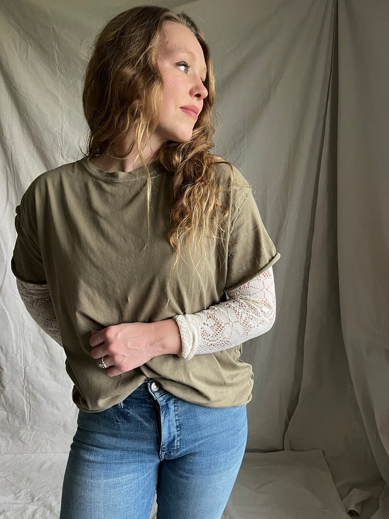 Free People Nina Tee [olive]