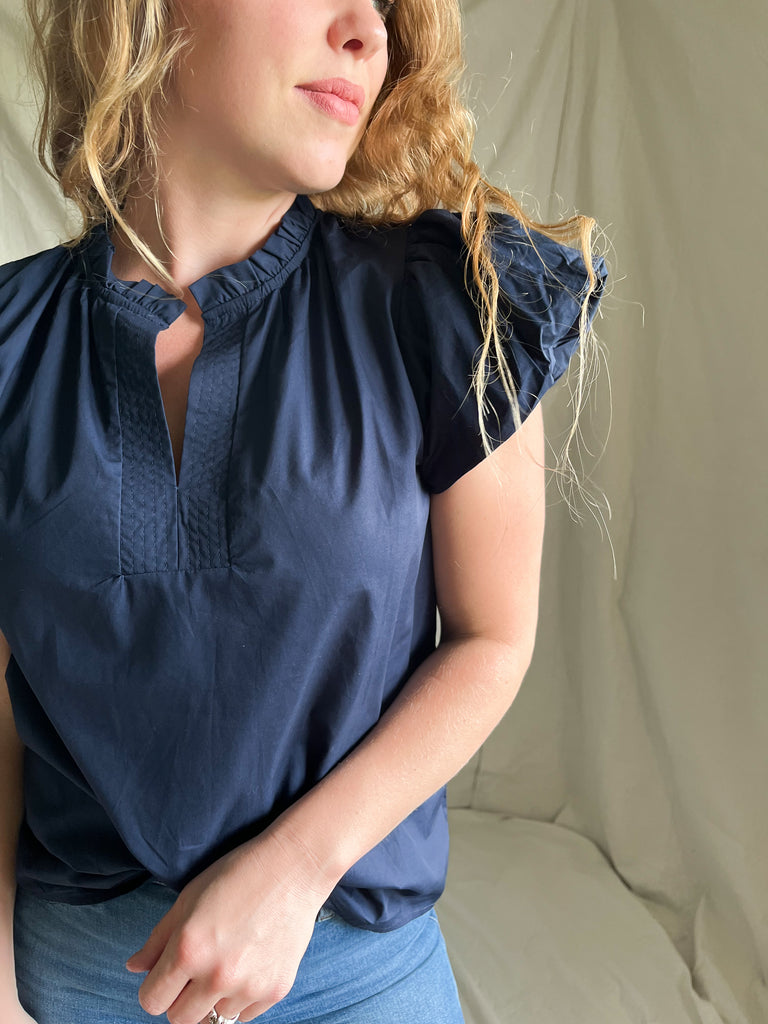 Maddox Blouse [navy]