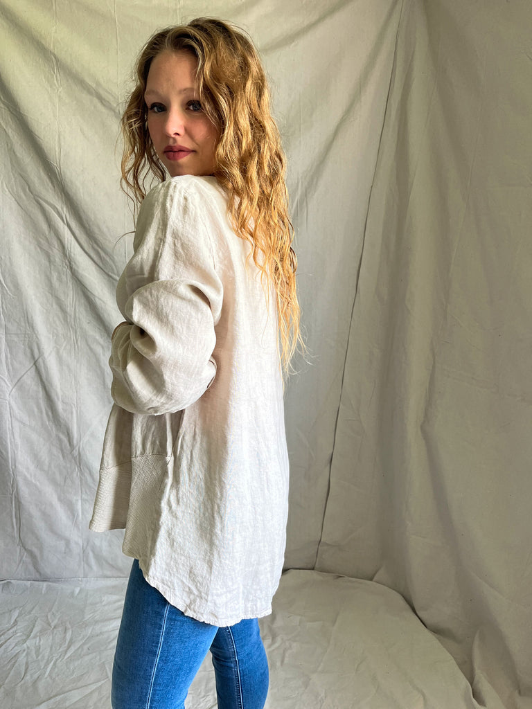 Alonzo linen blouse