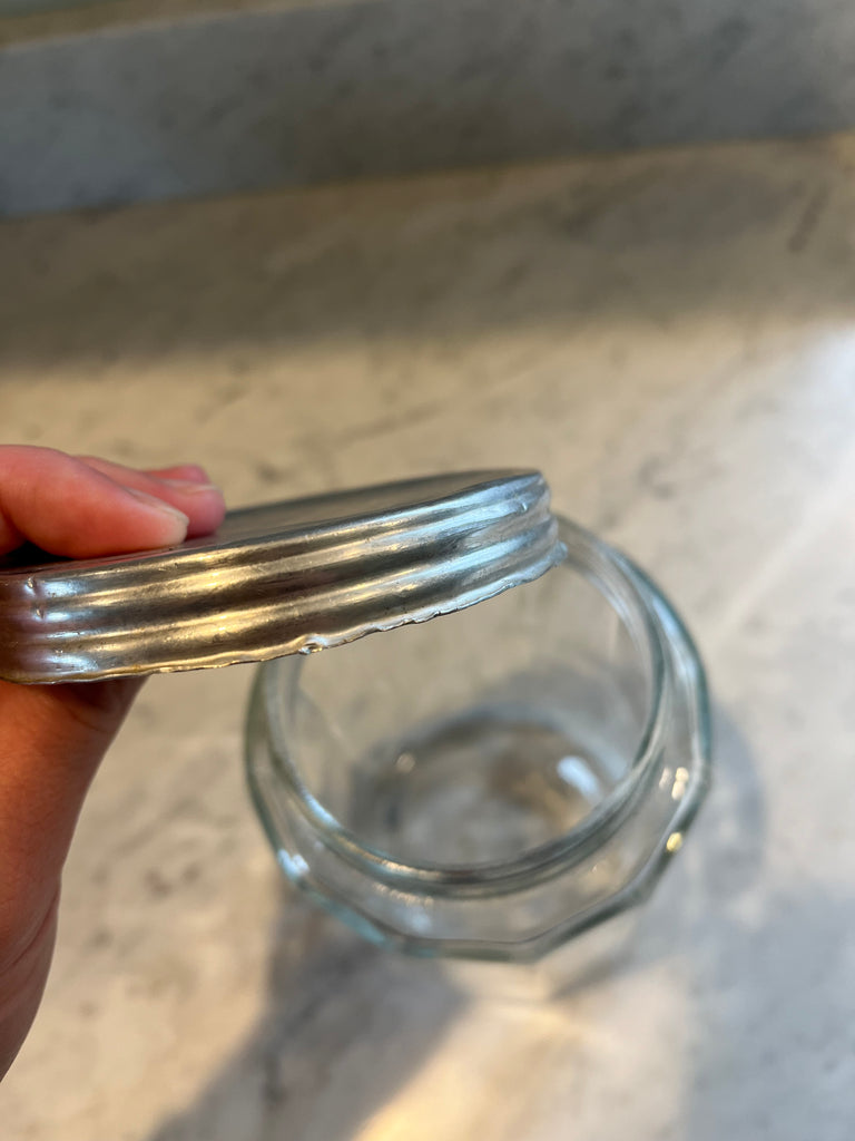 Vintage glass canister