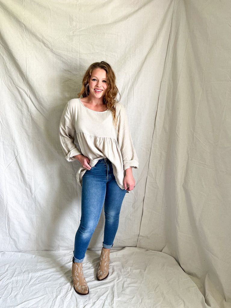 Alonzo linen blouse