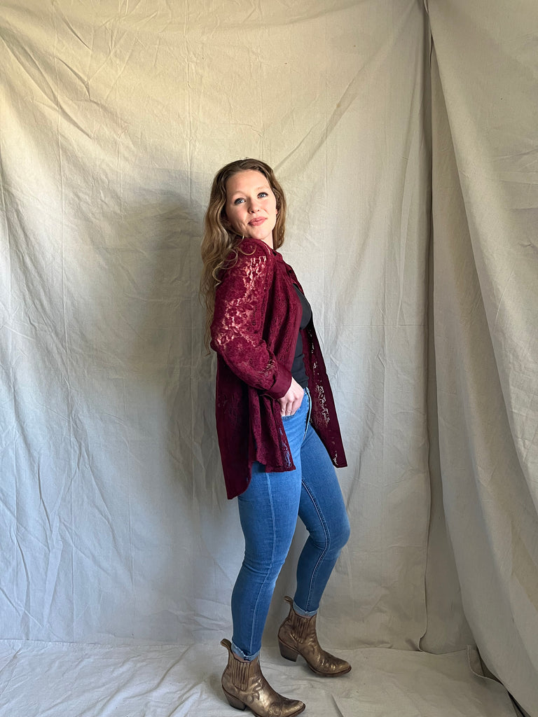 Free people Scarlett Lace Top