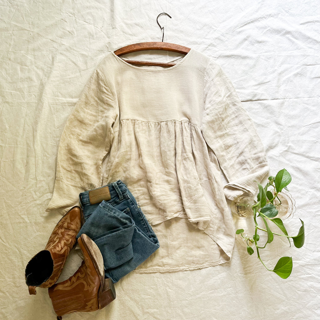 Alonzo linen blouse