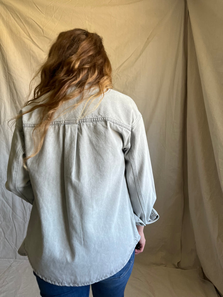 Etta denim shirt jacket [grey wash]