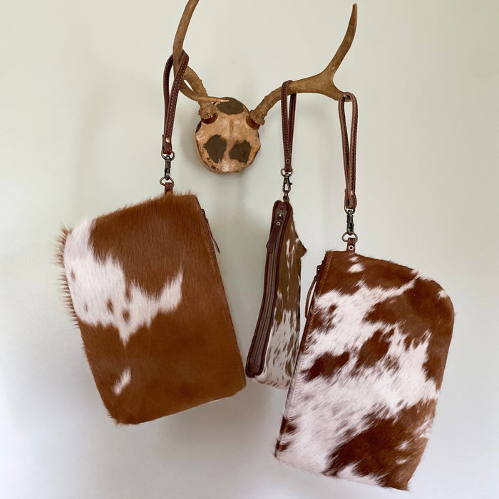 Fabele cowhide [large] clutch