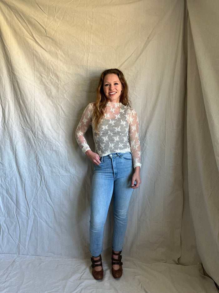 [restocked] Lady Lux layering top [cream]