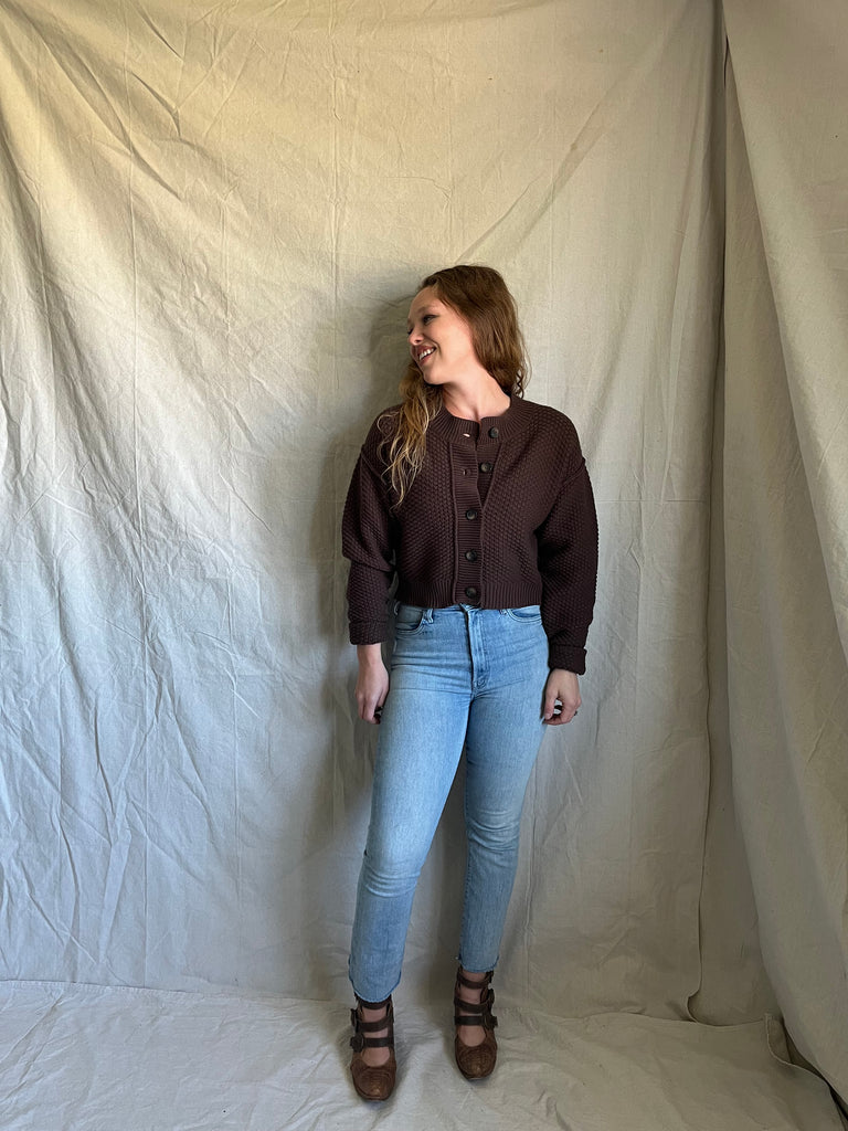 [new color alert] Free People Atlas Cardigan [oak]