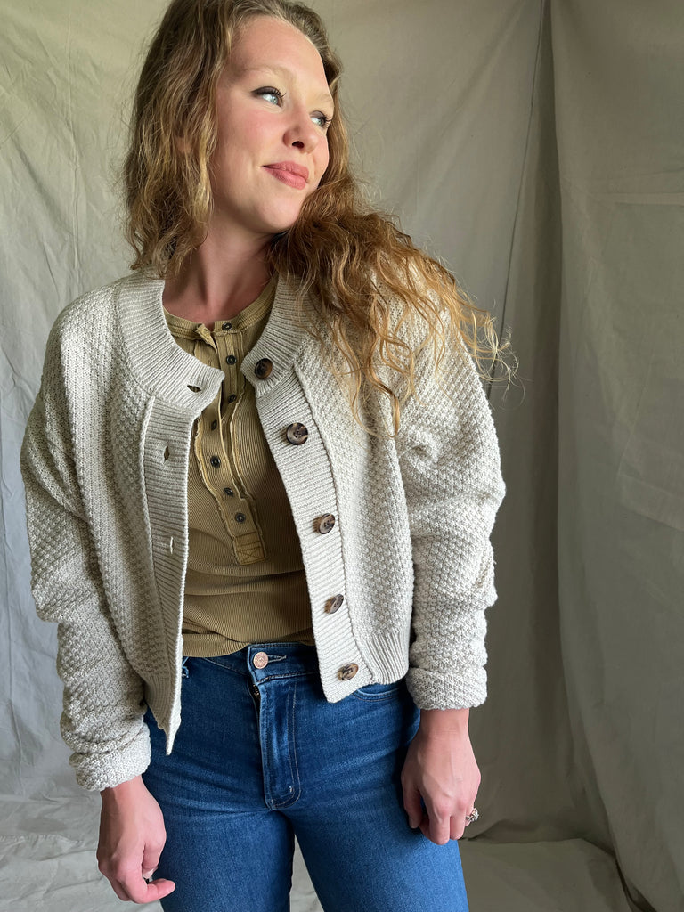 [It's BACK!] Free People Atlas Cardigan [cream]