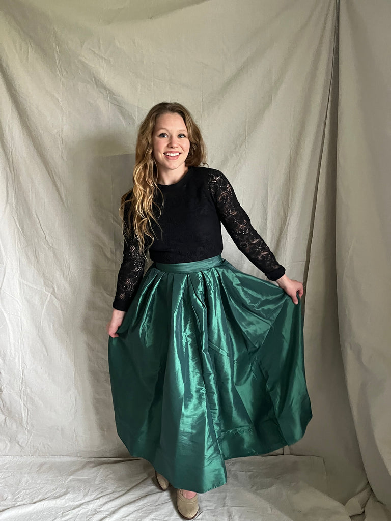 Free People Noelle Skirt [emerald green]